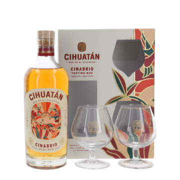 Cihuatán Cinabrio 0,7l 40%  + 2 pohár  (ajándékdobozban)
