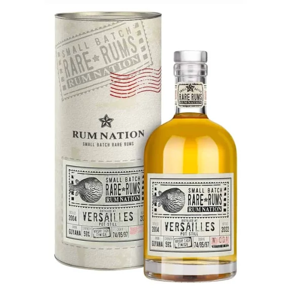 Rum Nation Rare Rums - Versailles 18 éves  2004-22 Whisky 0,7l  59% 